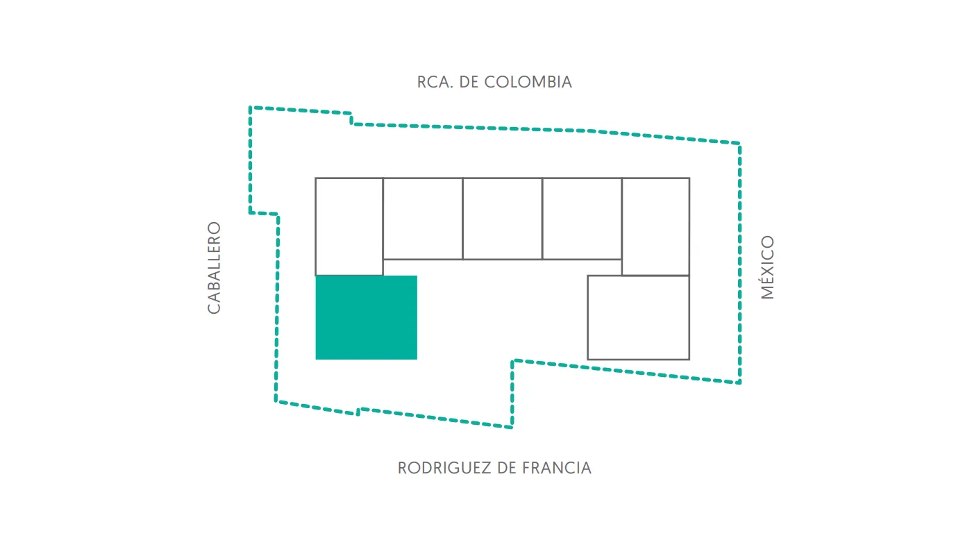 Ubicación en planta - 1 dormitorio II